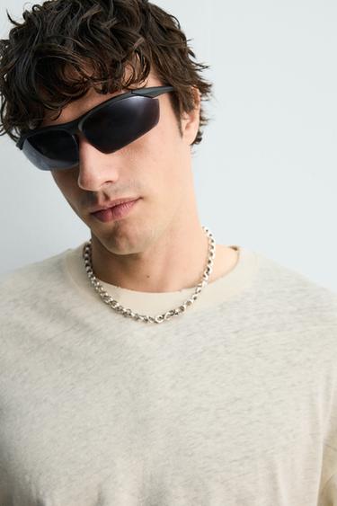HAWAII WASHED COTTON - LINEN T-SHIRT - Oyster-white by Zara - Image 4