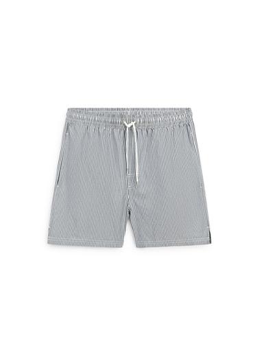 Zara Swimming trunks with striped details - Navy blue