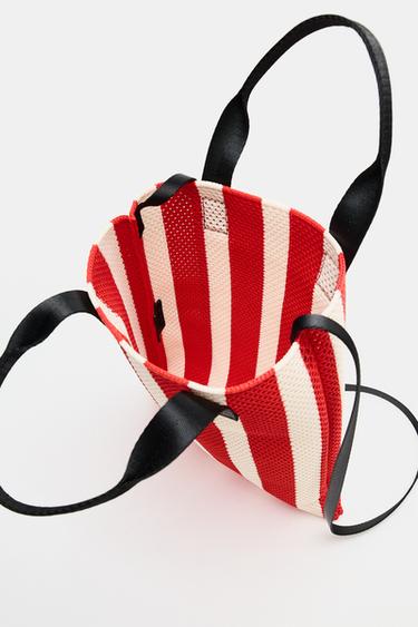 CUT-OUT EFFECT MINI TOTE BAG - Red by Zara - Image 6