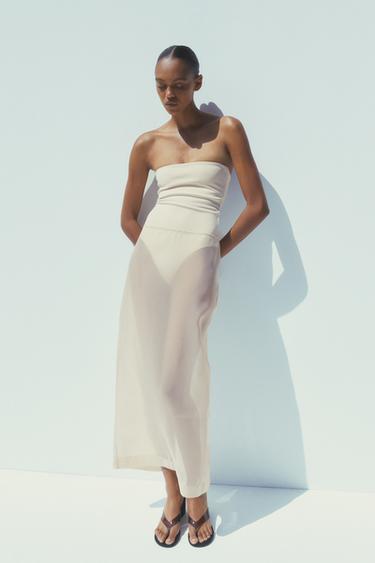 JUPE MIDI EN ORGANZA - Iceberg de Zara - Image 0