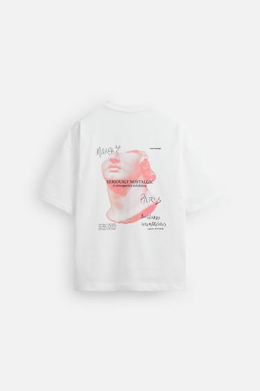 COMBINED PRINT T-SHIRT - White by Zara - Image 7