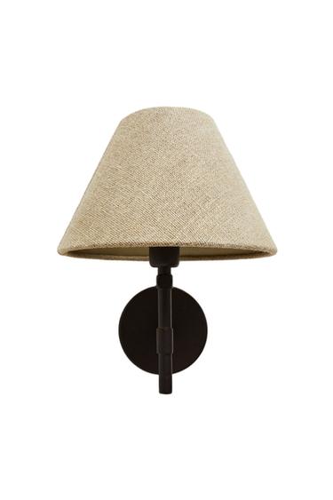 LAMP | WALL LIGHT WITH LINEN LAMPSHADE - Light beige by Zara