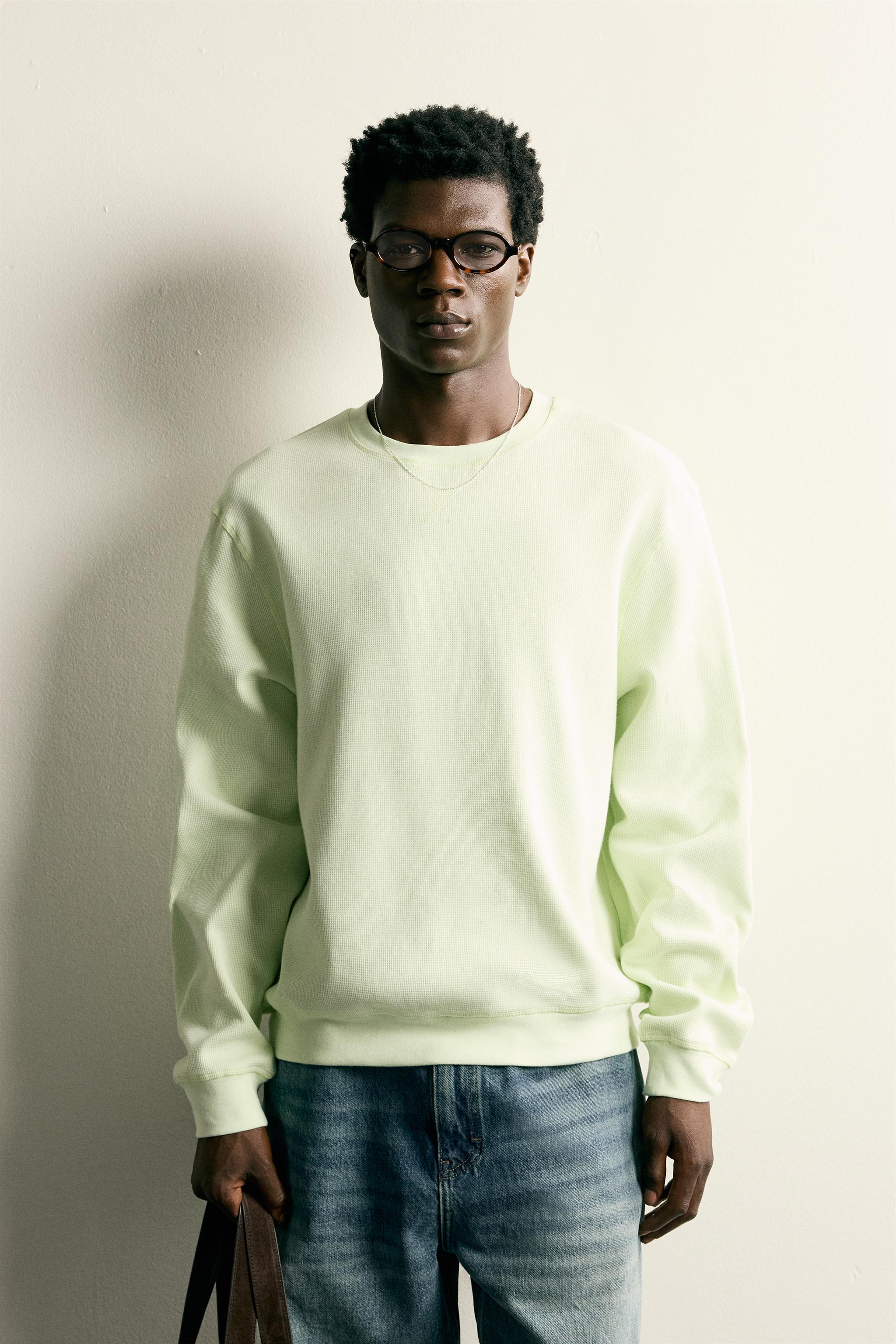 ※Kuuga0307 GOFRE DOKULU SWEATSHIRT - Açık lime yeşili | ZARA Türkiye / Turkey