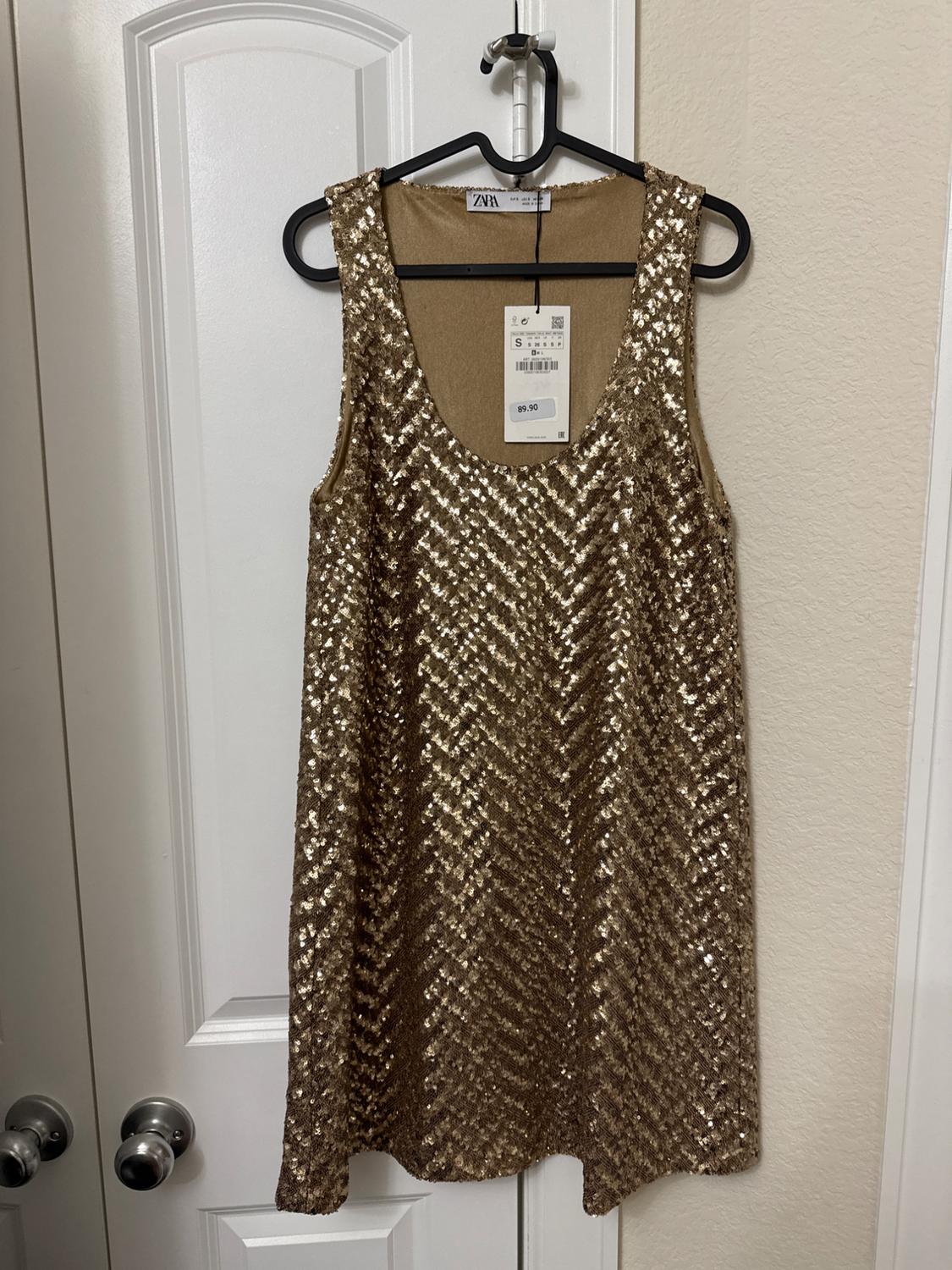 SEQUIN KNIT MINI DRESS