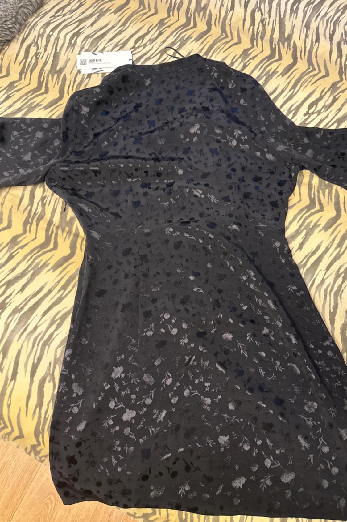 FLORAL JACQUARD MINI DRESS - Image 2