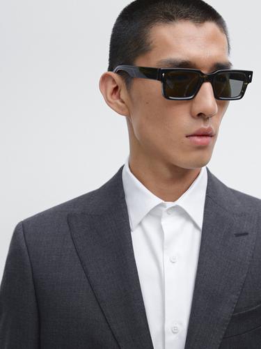 Zara 100% wool suit blazer - Navy blue