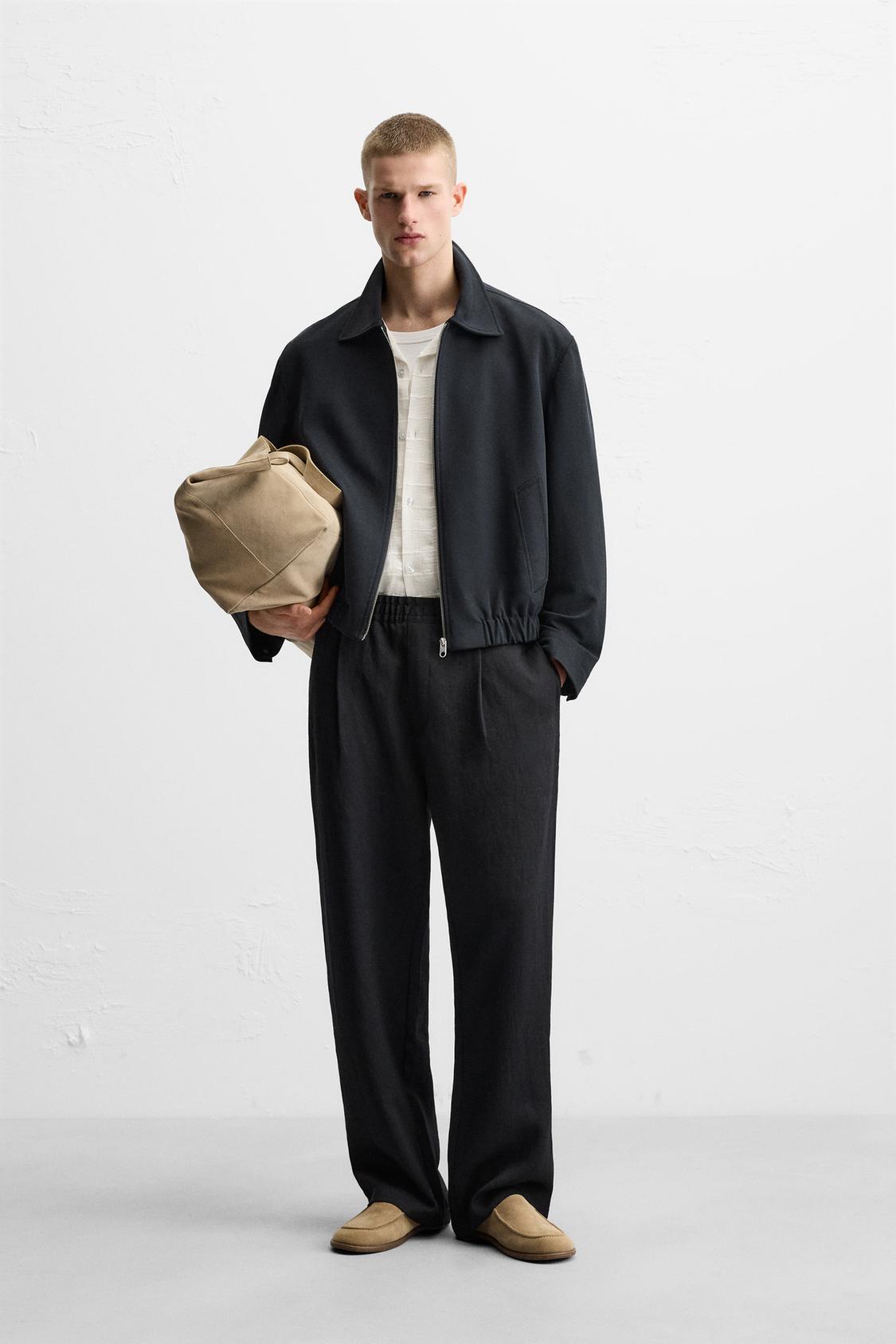 СТРУЯЩАЯСЯ КУРТКА ZARA НА МОЛНИИ