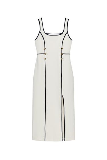 VESTIDO MIDI VIVOS CONTRASTE