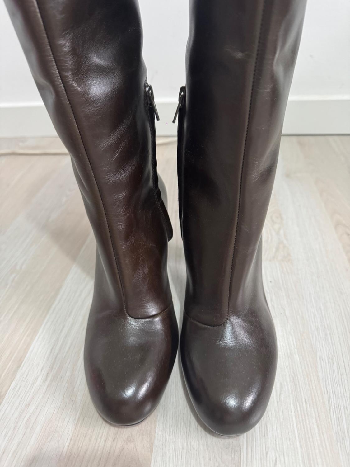 LEATHER BOOTS WITH WIDE CALF - Image 3