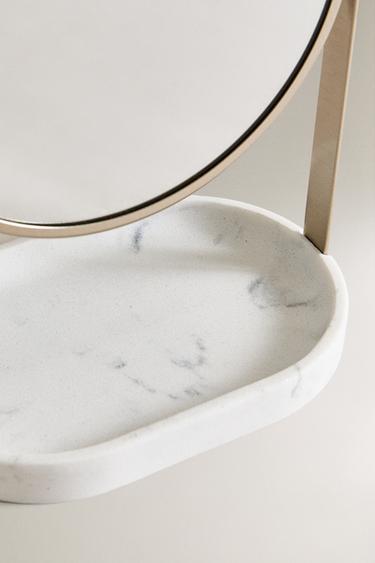 MARBLE-EFFECT MIRROR - Grey by Zara - Image 3