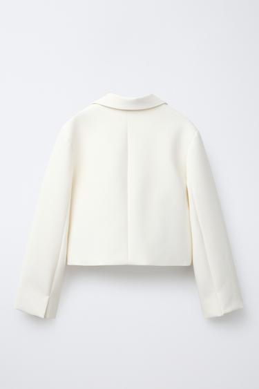 BLAZER CROPPED - Écru de Zara - Image 1