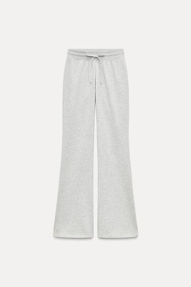 PANTALÓN FELPA FLARE - Gris vigoré de Zara