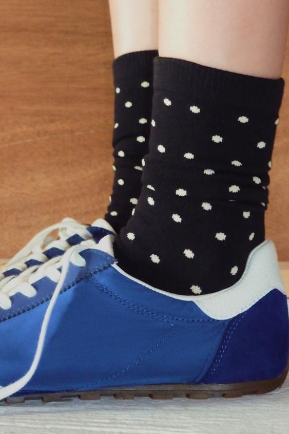 POLKA DOT SOCKS - Black by Zara - Image 0