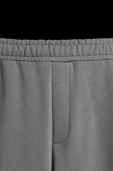 WIDE-LEG JOGGER TROUSERS - Anthracite grey by Zara