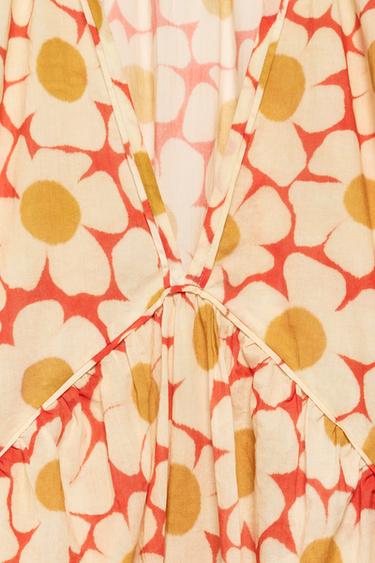 ROBE KAFTAN FLEURS LIMITED EDITION - Imprimée de Zara - Image 6