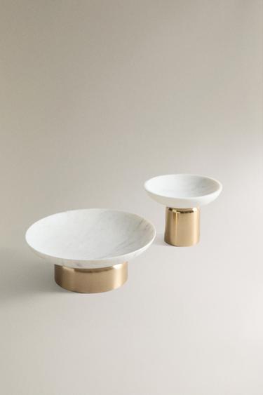 DECORATIVE MARBLE BOWL — Golden 2