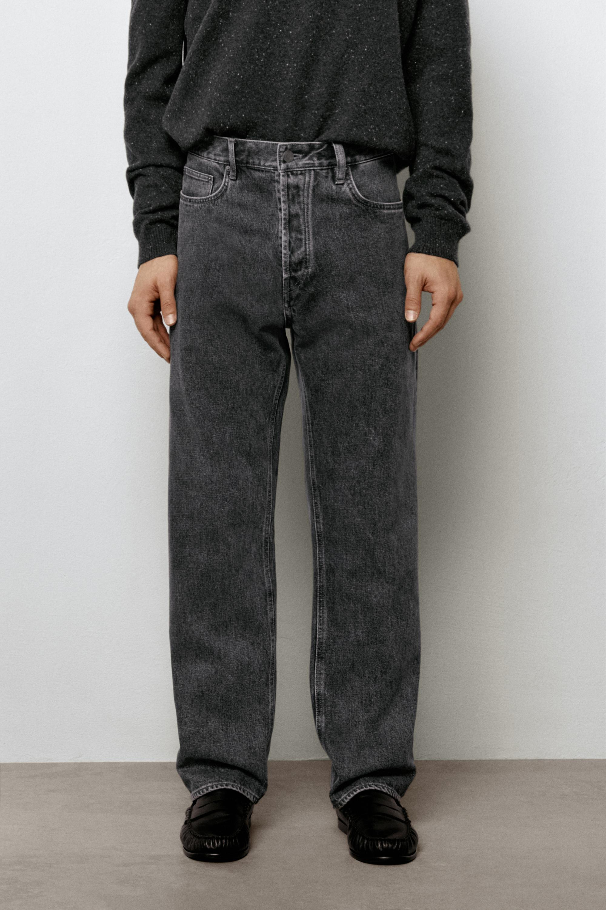 Straight-leg jeans - Blue gray | ZARA United States