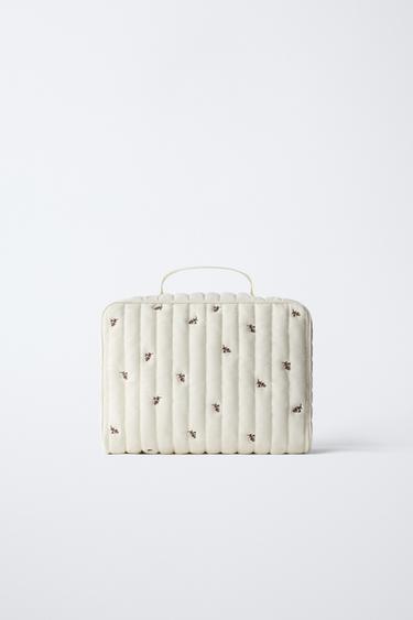 FLORAL BRIEFCASE - Ecru White by Zara - Image 4
