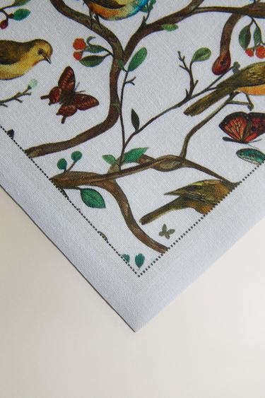 LOT DE 20 SERVIETTES OISEAUX | MARISA BERENSON - Écru de Zara - Image 2