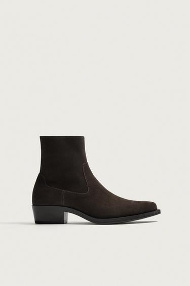 BOTA COWBOY PUNTA - Marrón de Zara