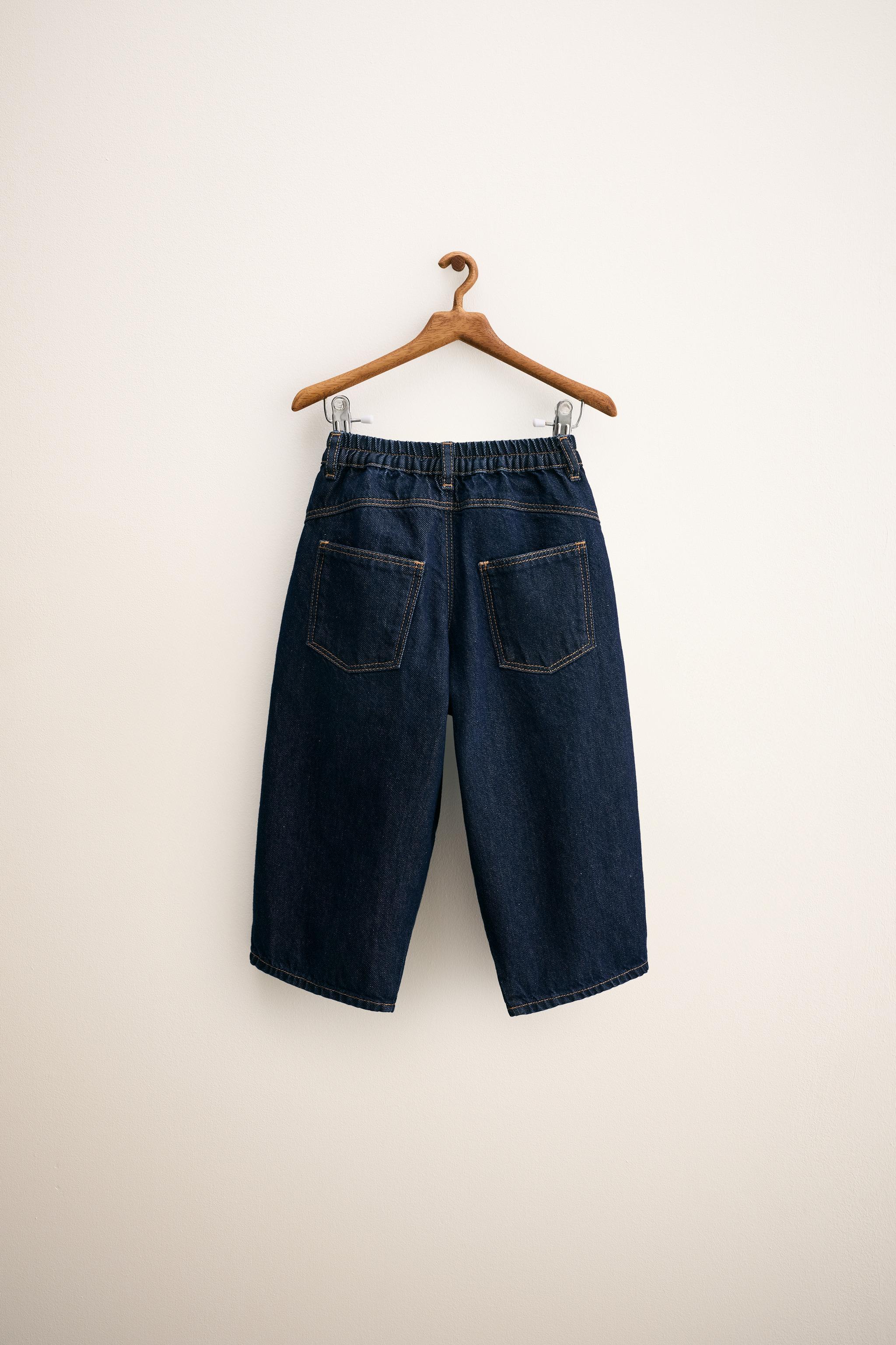 ZARA TIMELESS - BALLOON JEANS WITH PLEATS - Blue | ZARA United Kingdom