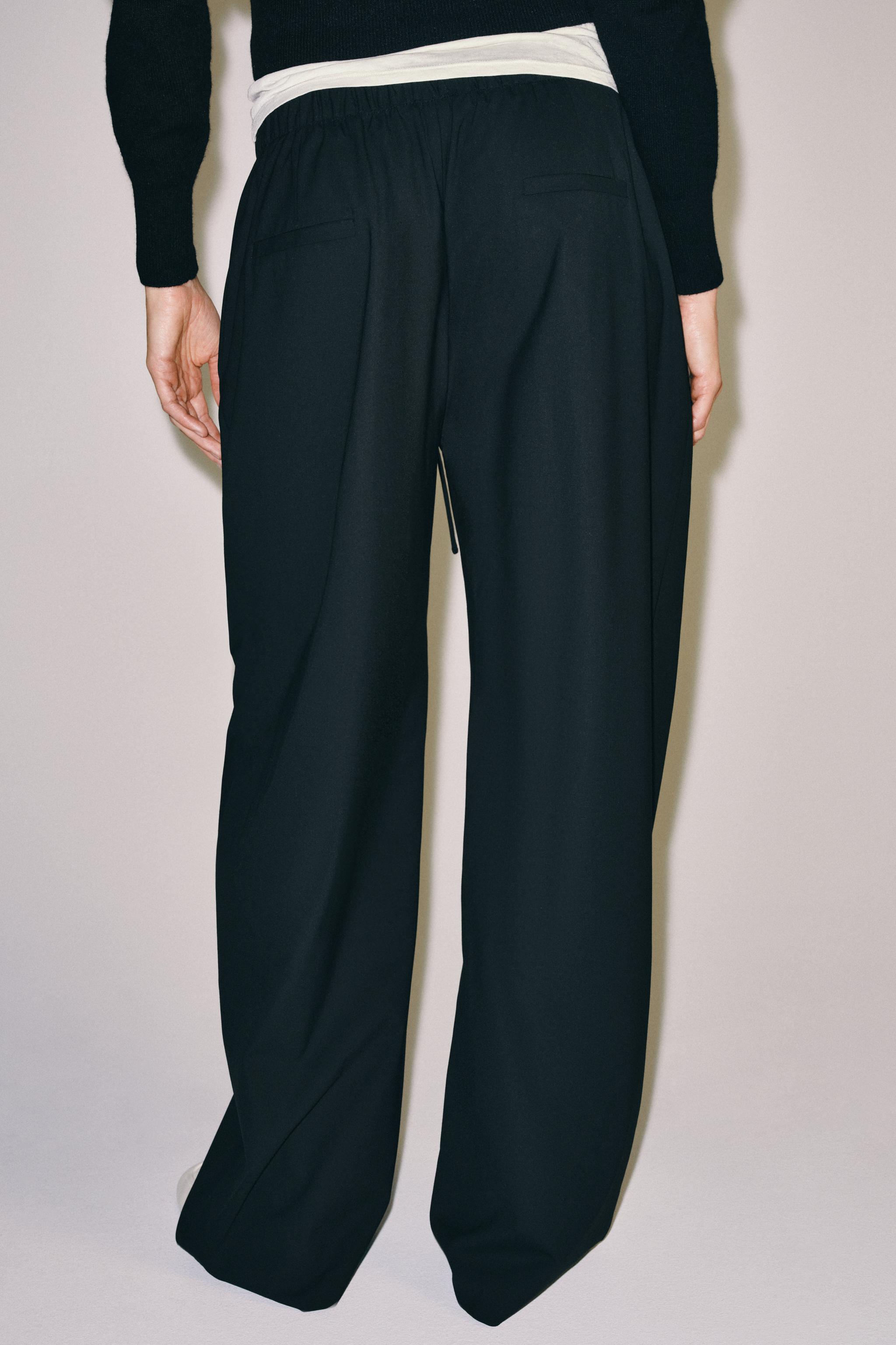 Женские брюки Zara ZW COLLECTION PLEATED TROUSERS — фото 6
