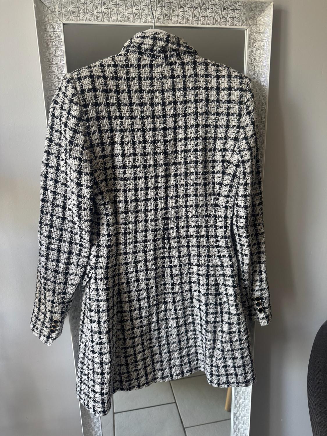TEXTURED CHECK BLAZER - Image 3