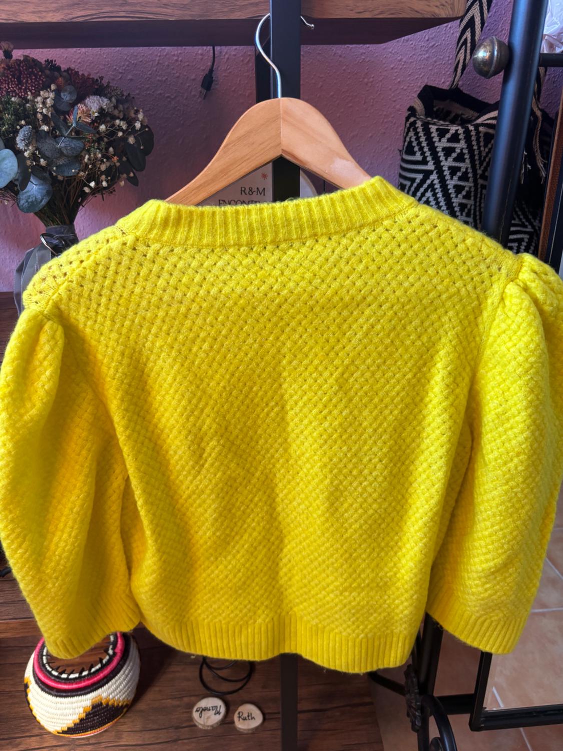 3/4 LENGTH SLEEVE KNIT CARDIGAN - Image 3