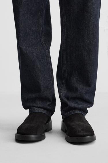 BOTA CHELSEA PIEL - Negro de Zara - Imagen 0