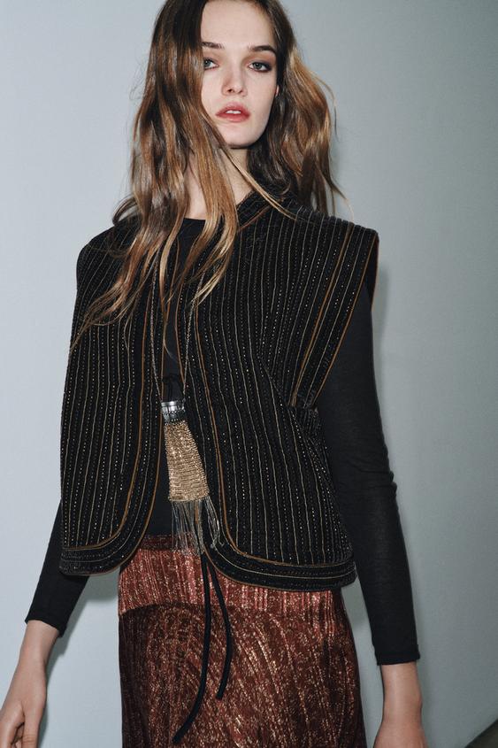 ZW COLLECTION LIMITED EDITION VELVET PUFFER VEST