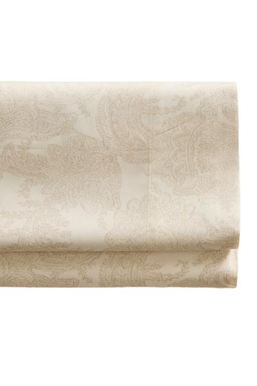 DRAP DE DESSUS SATIN IMPRIMÉ PAISLEY - Écru de Zara