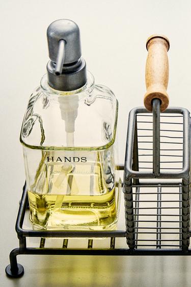 PORTA-SABONETE LÍQUIDO DE COZINHA DE SUPORTE DUPLO - Aço da Zara