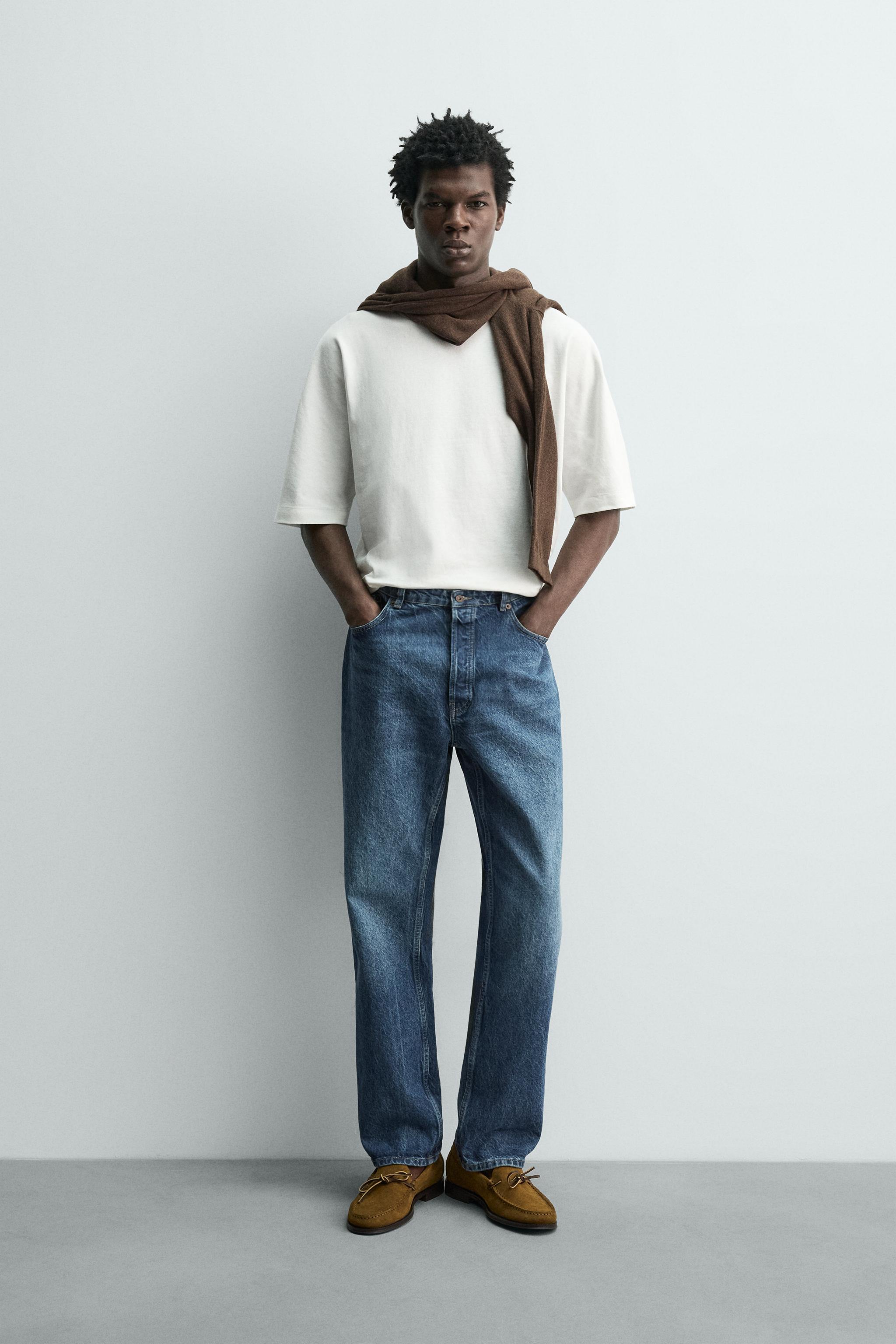 レギュラーフィットウォッシュドTシャツ - オフホワイト | ZARA Japan