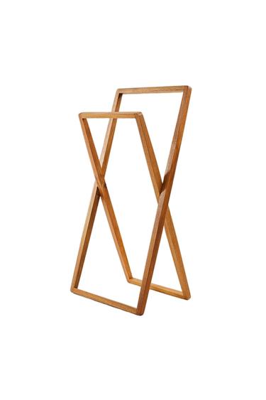 ACACIA WOOD TOWEL RACK - Brown by Zara