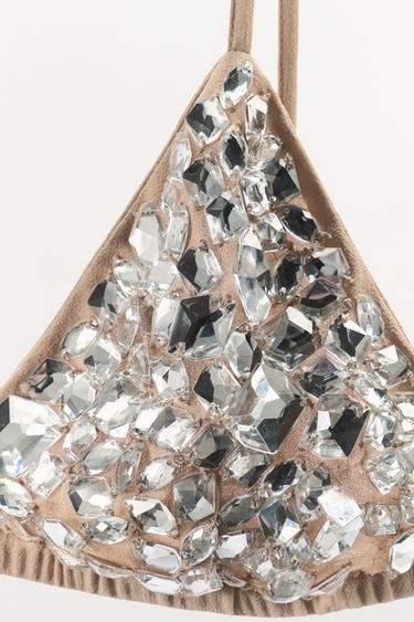SOUTIEN-GORGE TRIANGLE BIJOUX - Beige de Zara - Image 2