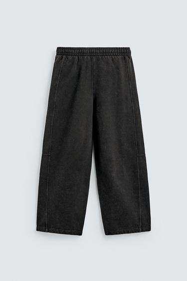 FADED BALLOON FIT JOGGERS - Dark anthracite by Zara - Image 7