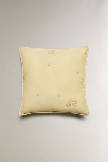 CHILDREN'S TOY STORY ©DISNEY/PIXAR QUILT CUSHION COVER - Yellow by Zara