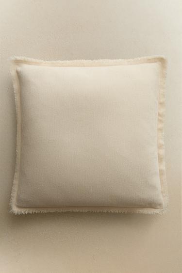 CAPA DE ALMOFADA DE CHENILLE - Bege da Zara