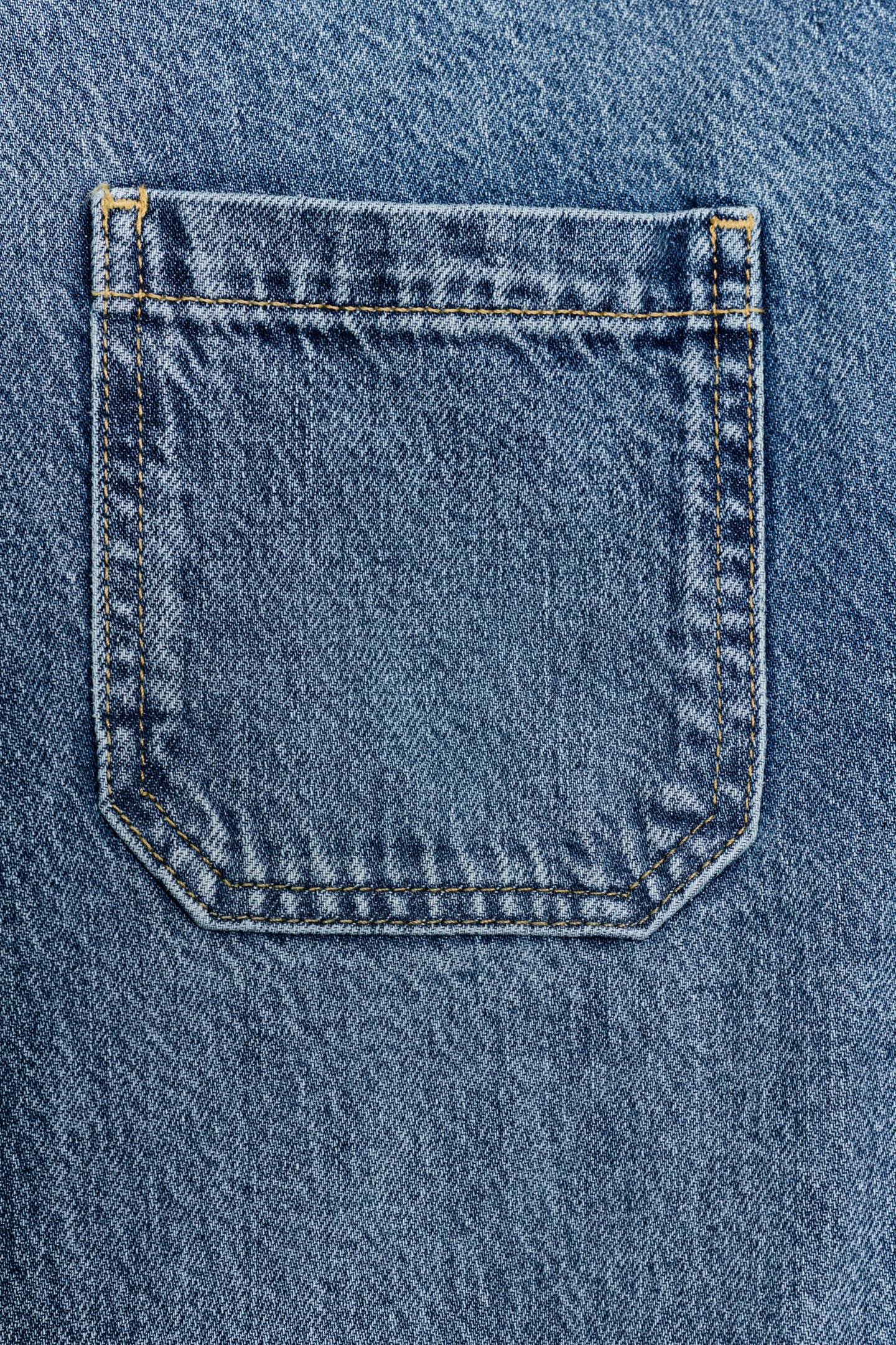 Женские джинсы Zara ZW Collection High-Rise Flare Pocket, цвет: Синий — фото 10