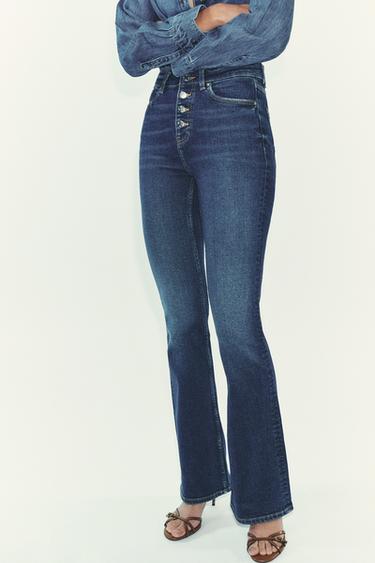 Z.06 HIGH-WAIST FLARE JEANS - Blue by Zara - Image 3