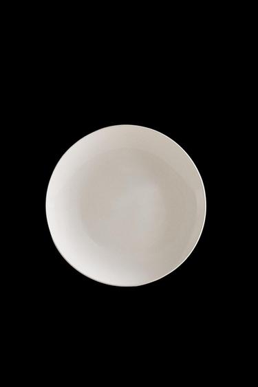 Zara STONEWARE DINNER PLATE - White - Image 0