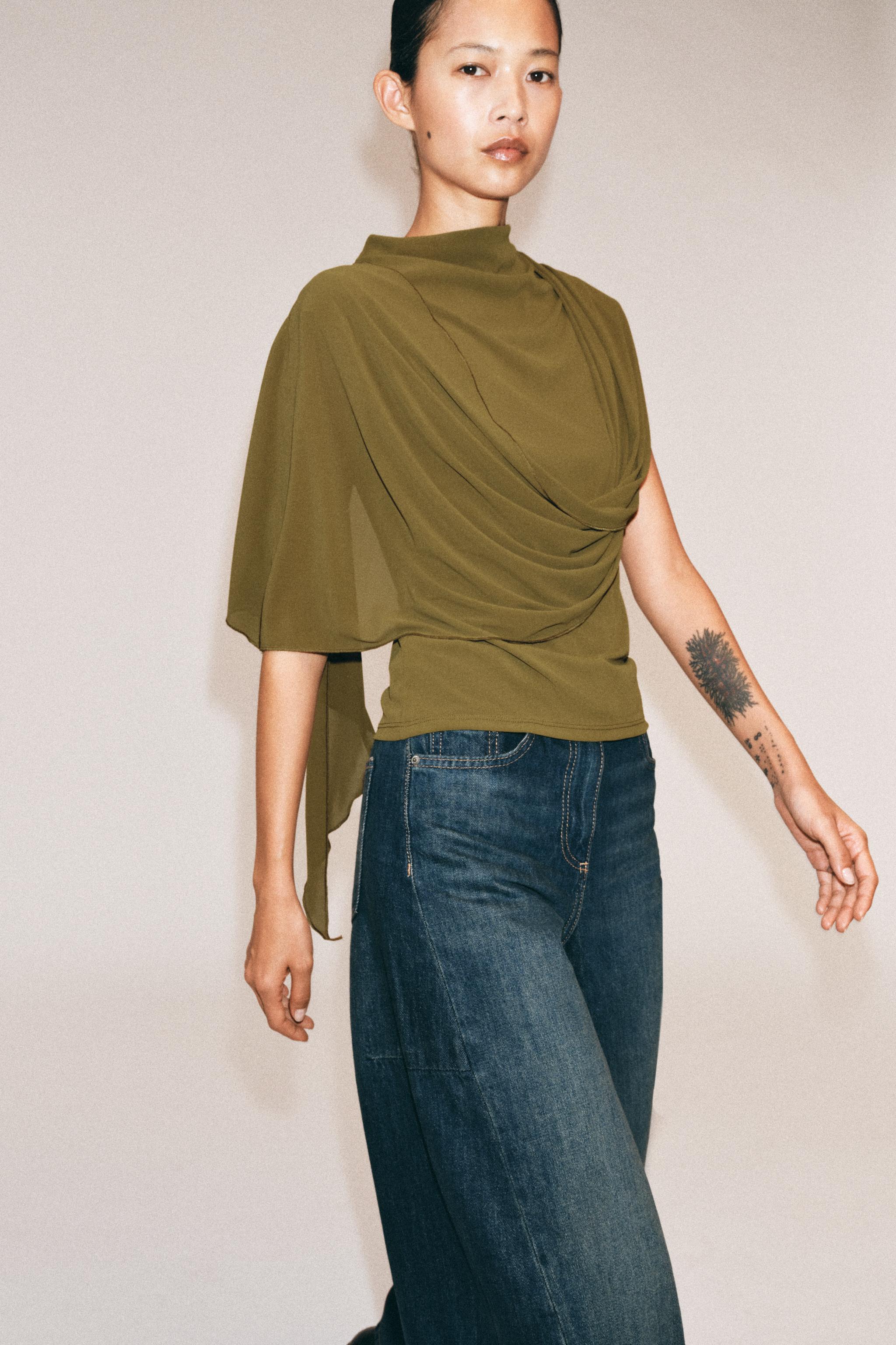 DRAPED ASYMMETRIC TOP