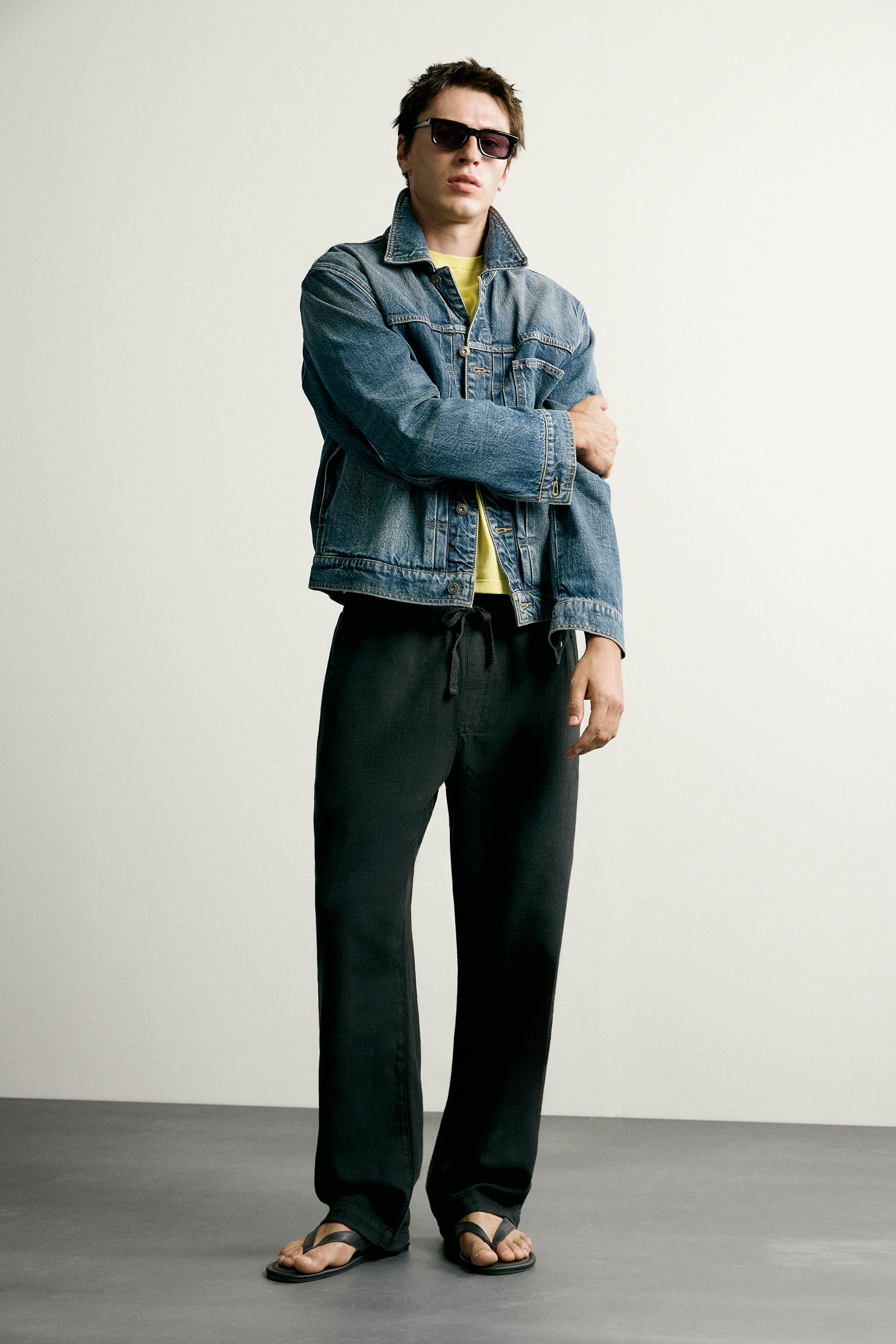 STRUCTURED RELAXED FIT PANTS
