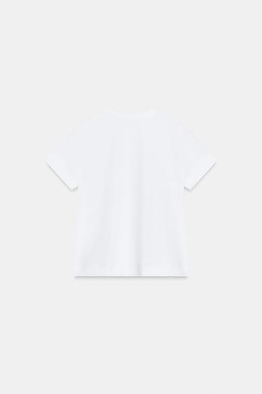 SHORT SLEEVE T-SHIRT - White by Zara - Image 5