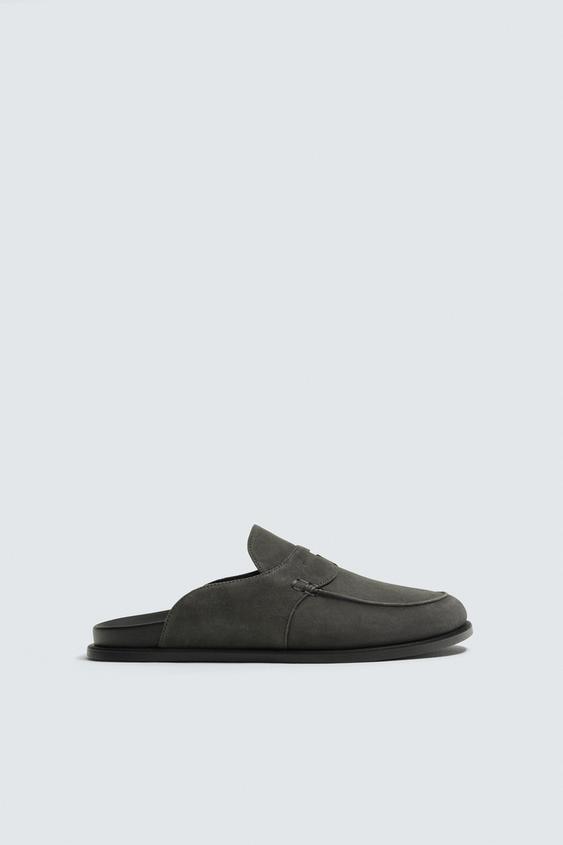SPLIT LEATHER LOAFER CLOGS from Zara - $99.90