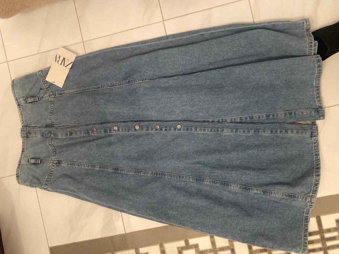 DENIM MIDI SKIRT