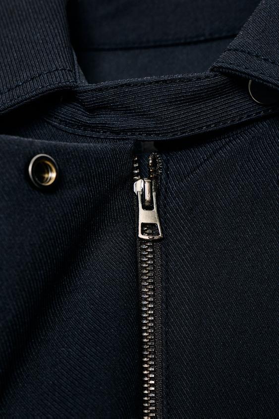 BLOUSON BOMBER COLLECTION ZW - Bleu marine foncé de Zara - Image 5