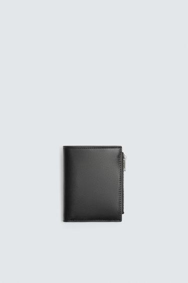 LEATHER WALLET - Black by Zara - Image 0