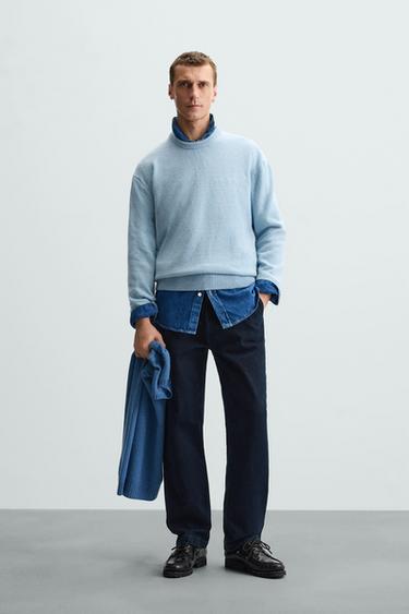 JERSEY CASHMERE - LANA - Azul claro de Zara - Imagen 0