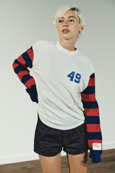 CAMISETA VARSITY RAYAS - Multicolor de Zara